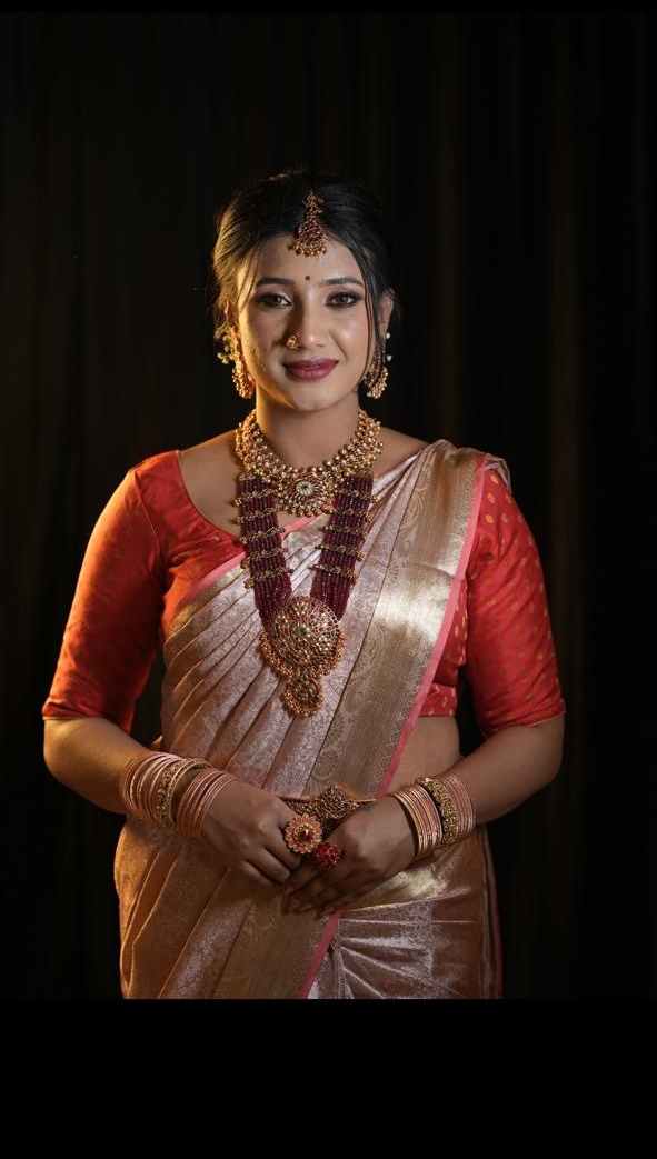 Peach & Gold Deluxe Bridal Look